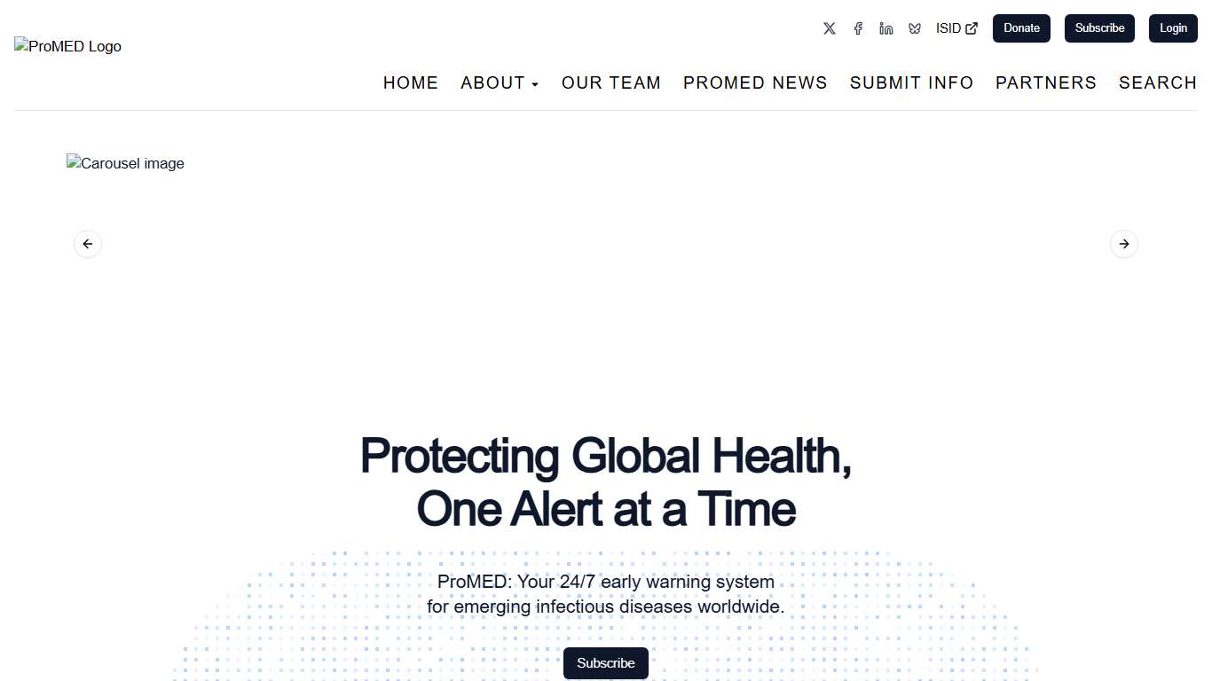 Protecting Global Health, One Alert at a Time ProMED