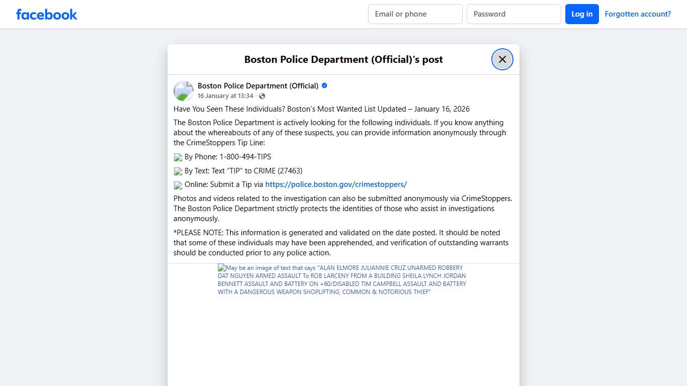 Have You Seen These... - Boston Police Department (Official) Facebook